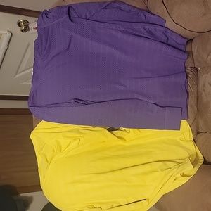 2 Zyia long sleeve shirts
